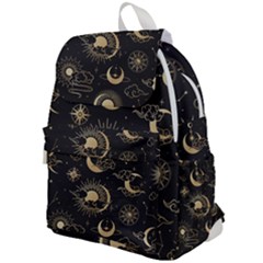 Asian Seamless Pattern With Clouds Moon Sun Stars Vector Collection Oriental Chinese Japanese Korean Top Flap Backpack by Grandong