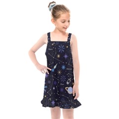 Starry Night  Space Constellations  Stars  Galaxy  Universe Graphic  Illustration Kids  Overall Dress