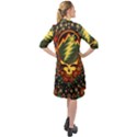 Grateful Dead Steal Your Face Deadhead Hippie Logo Music Long Sleeve Mini Shirt Dress View2