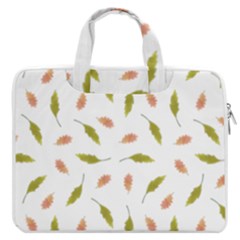 Leaves Pattern Seamless Texture Macbook Pro 15  Double Pocket Laptop Bag  by Perong