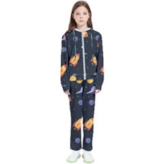 Cosmos Rocket Spaceship Ufo Kids  Tracksuit by Salmanaz77