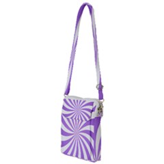 Spiral Vortex Rays Lavender Swirl Purple Multi Function Travel Bag by Salmanaz77