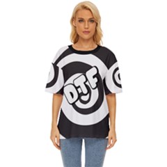 Dink Theeper Dtf Spiral Oversized Basic T-shirt by DinkTheeper