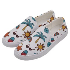 Summer Pineapple Fruit Tropical Men s Canvas Slip Ons by Grandong