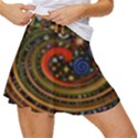 Swirl Vortex Emoji Cyclone Motion Art Women s Skort View3