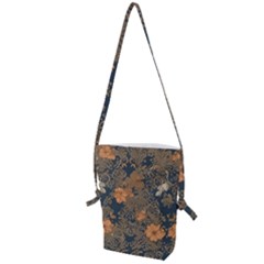 Seamless Pattern Patterns Leaves Vintage Folding Shoulder Bag by Paksenen