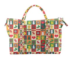 Template Christmas Pattern Carry-on Travel Shoulder Bag by Proyonanggan