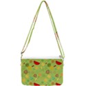 Art Fruits Pattern Double Gusset Crossbody Bag View1