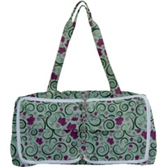 Swirls Foliage Leaves Green Multi Function Bag