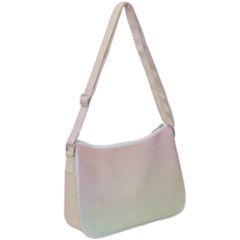 Rainbow Pastel, Purple, Gradient, Light, Led, Pink, Simple Zip Up Shoulder Bag by kyorashop23