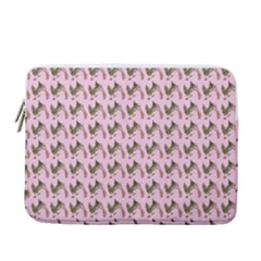 Fern Pattern 2 Pink 13  Vertical Laptop Sleeve Case With Pocket by snowwhitegirl