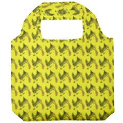 Fern Pattern 2 Yellow Foldable Grocery Recycle Bag by snowwhitegirl