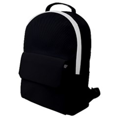 Plain Black Black Flap Pocket Backpack (small) by kyorashop23