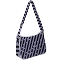 Texture, Stripes, Pattern Zip Up Shoulder Bag by kyorashop23