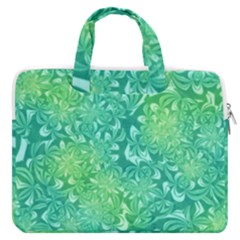 Retro Flower Pattern Design Batik Macbook Pro 15  Double Pocket Laptop Bag  by Posterlux