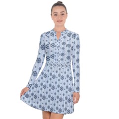 Snowflakes Winter Christmas Long Sleeve Panel Dress by anzea