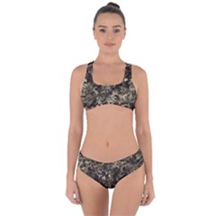 Camouflage Army Survival Uniform Criss Cross Bikini Set