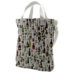 Bottle Chic Print Patterns Canvas Messenger Bag by BellaVistaTshirt02