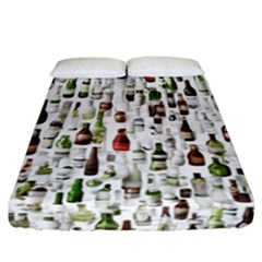 Bottle Chic Print Patterns Fitted Sheet (california King Size)