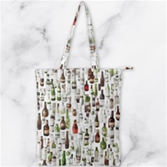 Bottle Chic Print Patterns Double Zip Up Tote Bag by BellaVistaTshirt02