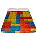 Lego Bricks, Colorful Dots Background Fitted Sheet (California King Size) View1