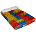 Lego Bricks, Colorful Dots Background Fitted Sheet (California King Size) View2