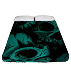 Skulls Fitted Sheet (queen Size)