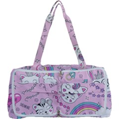 Beautiful Cute Animals Pattern Pink Multi Function Bag by Grandong