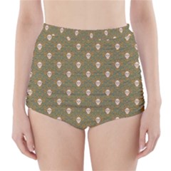 Camping Is Fun! High-waisted Bikini Bottoms