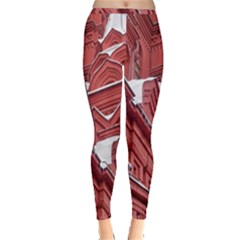 Monument State History Museum Building Inside Out Leggings by Apenda