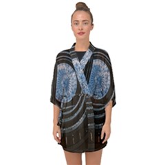 Building Ceiling Structure Dome Half Sleeve Chiffon Kimono by Apenda