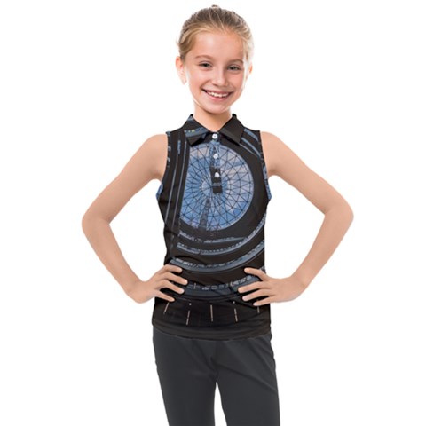 Building Ceiling Structure Dome Kids  Sleeveless Polo T-shirt by Apenda