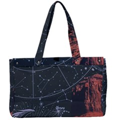 Astrology Surreal Surrealism Trippy Visual Art Canvas Work Bag by Bedest