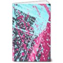 Colorful Splashes Grunge, Abstract Art 8  x 10  Softcover Notebook View1