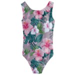 Hibiscus flowers on Kids  Cut-Out Back One Piece Swimsuit