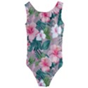 Hibiscus flowers on Kids  Cut-Out Back One Piece Swimsuit View1