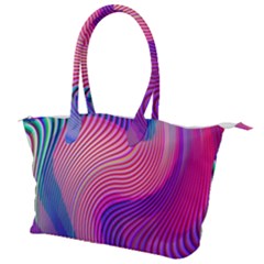 Swirl Twirl Design Pattern Purple Canvas Shoulder Bag by Salmanaz77