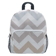 Colored Zigzag Seamless Patterns Kids  Age 5-10 Lightweight School Backpack With Side Pockets by Bedest