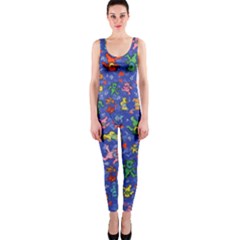 Grateful Dead Dancing Bears Pattern One Piece Catsuit by Salmanaz77