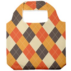 Halloween Argyle Pattern  Foldable Grocery Recycle Bag by Safari