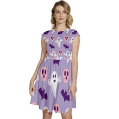 Boo Crew Halloween Season Cap Sleeve High Waist Dress by Safari