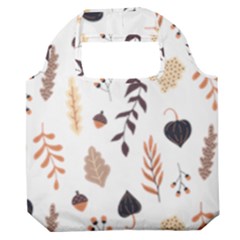 Autumn Seamless Leaves Pattern  Premium Foldable Grocery Recycle Bag by Safari