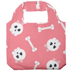 Halloween Pattern With Sculles And Bones 20240926 160927 0000 Foldable Grocery Recycle Bag by Safari