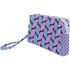 Purple Blue Pattern Wristlet Pouch Bag (small) by ytdream