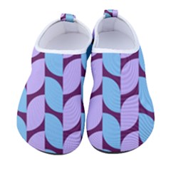 Purple Blue Pattern Women s Sock-style Water Shoes by ytdream