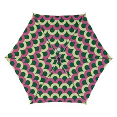 Green Yellow Pattern Automatic Folding Umbrella With Case (small) by ytdream