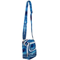 Astral Waveform Fantasy Shoulder Strap Belt Bag by Grandong