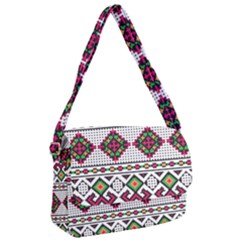 Ukrainian Folk Seamless Pattern Ethnic Ornament Border Element Traditional Courier Bag by Grandong