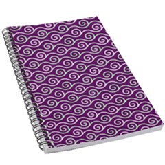 Violet White Pattern 5 5  X 8 5  Notebook by ytdream