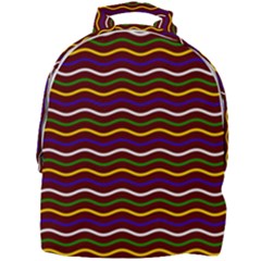 Multicolor Wave Pattern Mini Full Print Backpack by ytdream